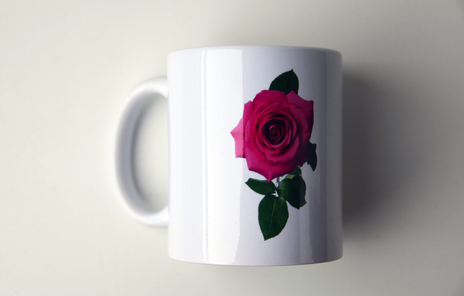 Dunkelrosa Rose Nahaufnahme #9211 (Trinkbecher) | Darkpink Rose Close-up #9211 (Mug) - Image 3